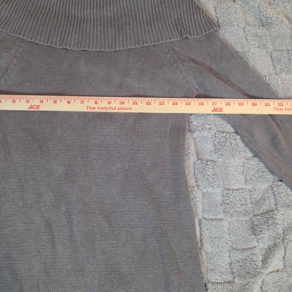 VTG Y2K Guess Charcoal Cowl Neck Sweater Dress Size Med. - Picture 10 of 11